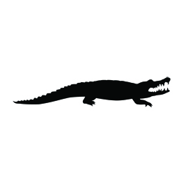 Alligator Silhouette Stencil 01 | Free Stencil Gallery