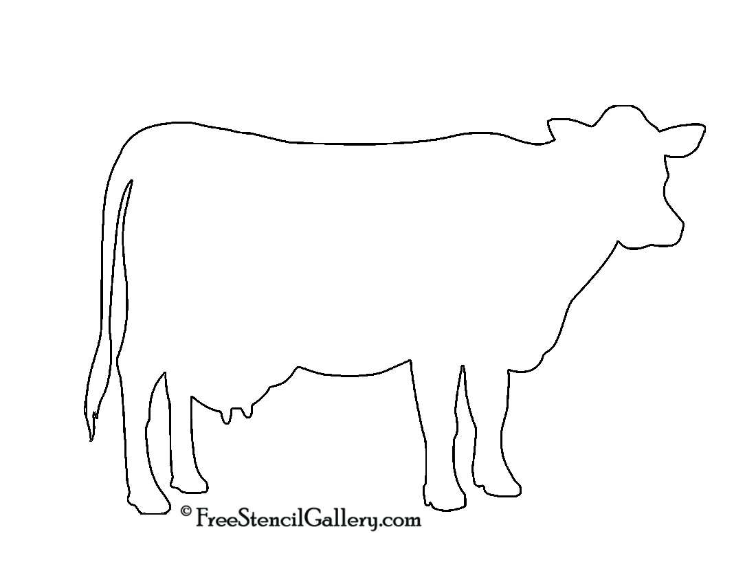 clip art cow outline - photo #25