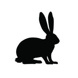 Rabbit Silhouette Stencil 02 | Free Stencil Gallery