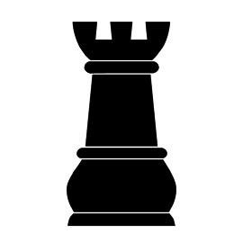 Chess Piece – Rook Stencil | Free Stencil Gallery