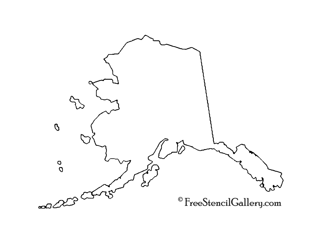 clipart map of alaska - photo #23