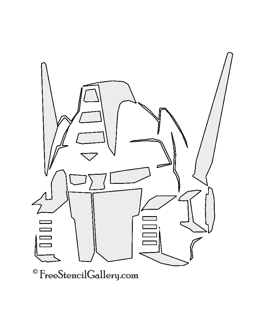 Optimus Prime Stencil