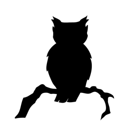Owl Silhouette Stencil | Free Stencil Gallery