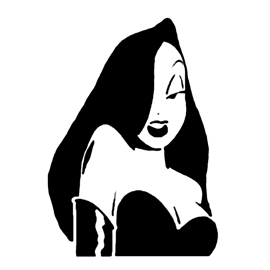 Jessica Rabbit Stencil | Free Stencil Gallery