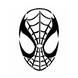 Spiderman Mask Stencil | Free Stencil Gallery