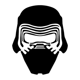 Kylo Ren Mask Stencil | Free Stencil Gallery