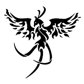Phoenix Stencil | Free Stencil Gallery