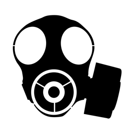 Gas Mask 02 Stencil | Free Stencil Gallery