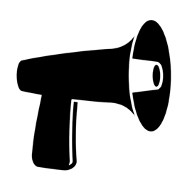 Megaphone Stencil | Free Stencil Gallery