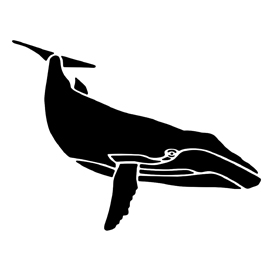 Whale 02 Stencil | Free Stencil Gallery