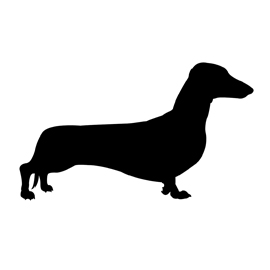 Dachshund Silhouette Stencil | Free Stencil Gallery