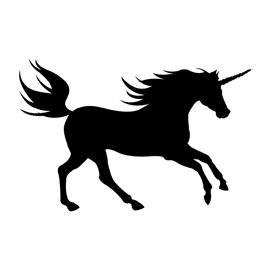 Unicorn Silhouette 01 Stencil | Free Stencil Gallery