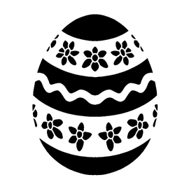 Easter Egg 06 Stencil | Free Stencil Gallery