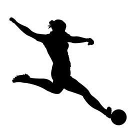 Soccer Player Silhouette 04 Stencil | Free Stencil Gallery