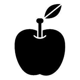 Apple Stencil Image