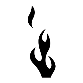 Flames 04 Stencil | Free Stencil Gallery