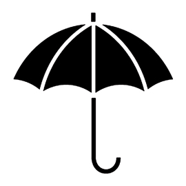 Umbrella 02 Stencil | Free Stencil Gallery
