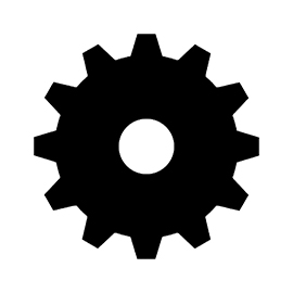 Mega Man Cog Symbol Stencil | Free Stencil Gallery