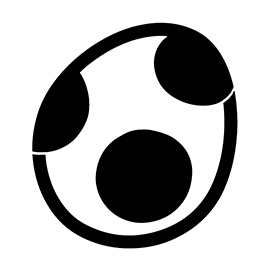 Yoshi Egg Symbol Stencil | Free Stencil Gallery