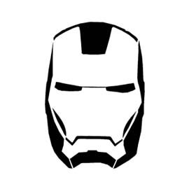 Iron Man Mask Stencil | Free Stencil Gallery